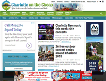 Tablet Screenshot of charlotteonthecheap.com